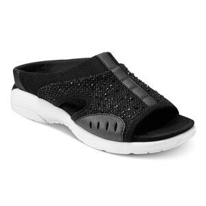 Easy Spirit Traciee - Womens Black Sandal Medium